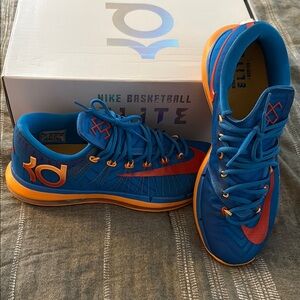 Nike KD Elite 6 Blue/Orange Sneakers Size 10